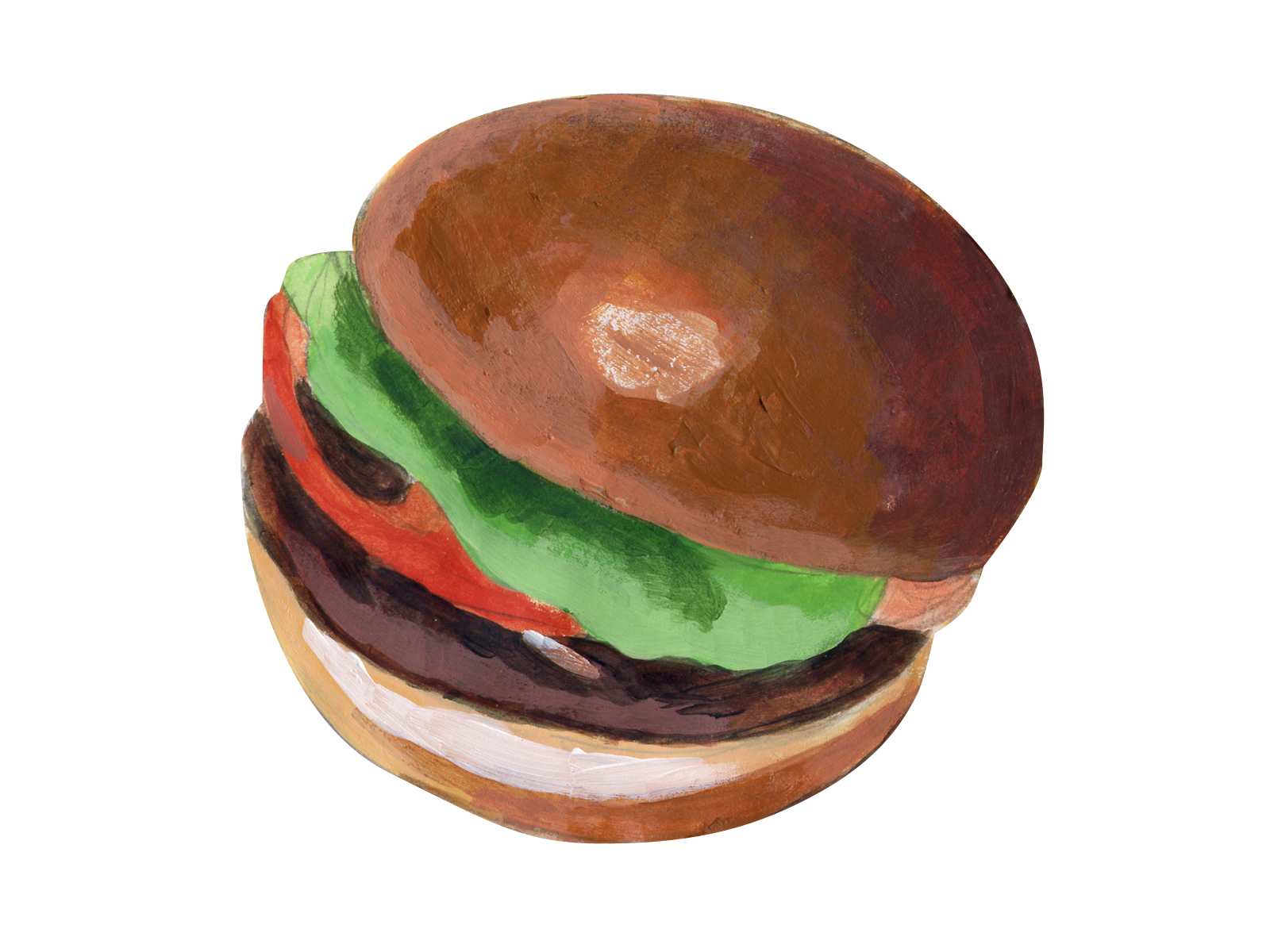 ハンバーガーのイラスト