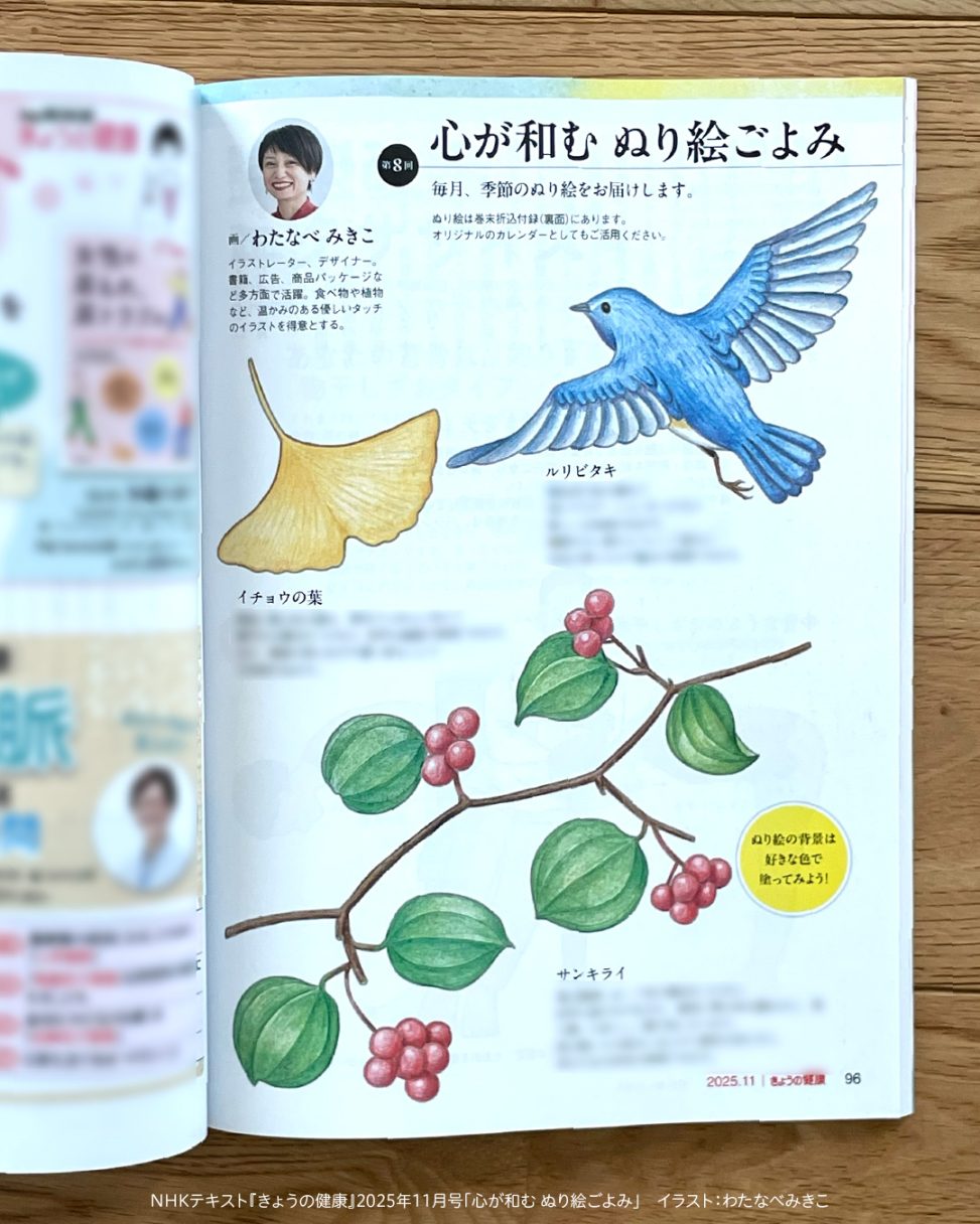 きょうの健康　色鉛筆イラスト